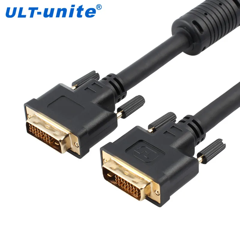 ULT unite High Quality DVI D 24+1 Dual Link Male to Male DVI Cable 2560*1600 60Hz and 1920*