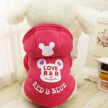 Hot Winter Dog Coats Cotton Soft Wear Autumn Jackets With Cap Chihuahua Pets Coats Clothes Small Pets Clothes Free Shipping