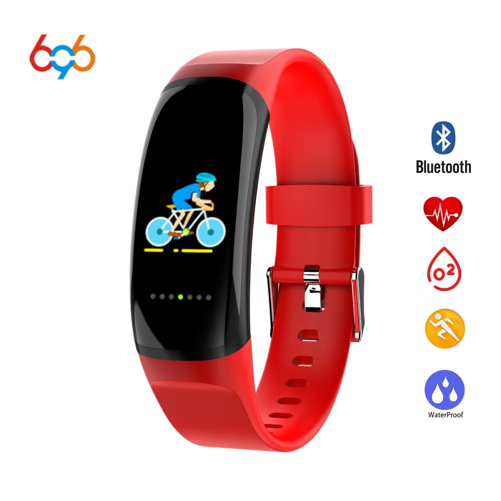696 MK04 умный Браслет Водонепроницаемый HeartRate крови Давление Sleep Monitor Группа Спорт