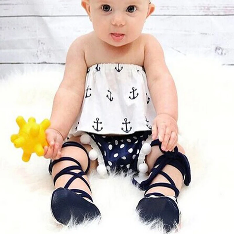 Kids Shoes Kids Sandals Baby Sandals Sandals and Clogs Newborn Infant Baby Girl Casual PU Leather High Bandage Sandals Summer Pram Shoes With 8 Style Outfit 0-18Months