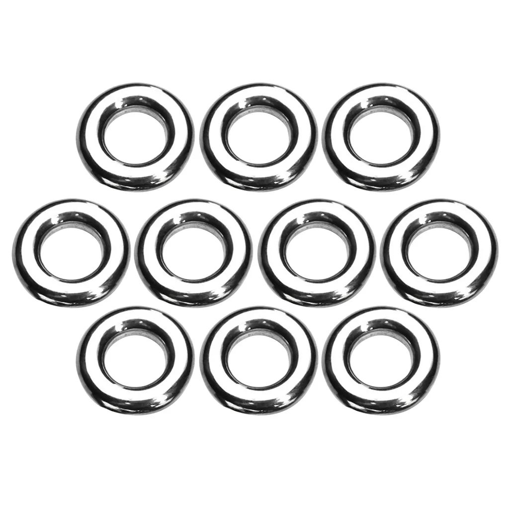 10pcs 15mm Stainless Steel Closed Jump Rings Split Rings For Jewelry Making Necklace Bracelet DIY Craft Accessories