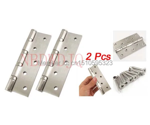Satin Nickel 5&quot Window Screw Installing Door Hinges 2 Pcs | Обустройство дома