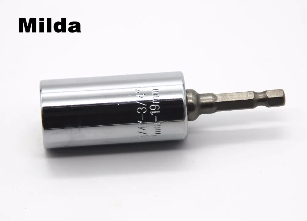 Milda мм 7-19 мм Универсальная Волшебная розетка Multi-function ручной инструмент набор отвертка для ремонта ключ