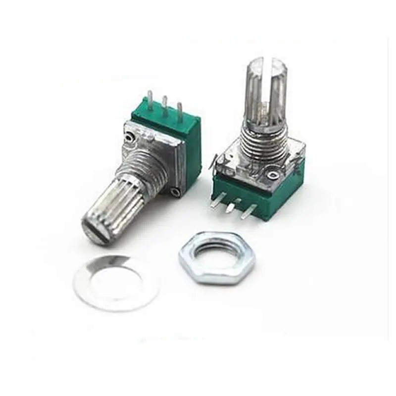 10pcs B10K 10K ohm 3 Pin Linear Rotary Potentiometer for Power Amplifier