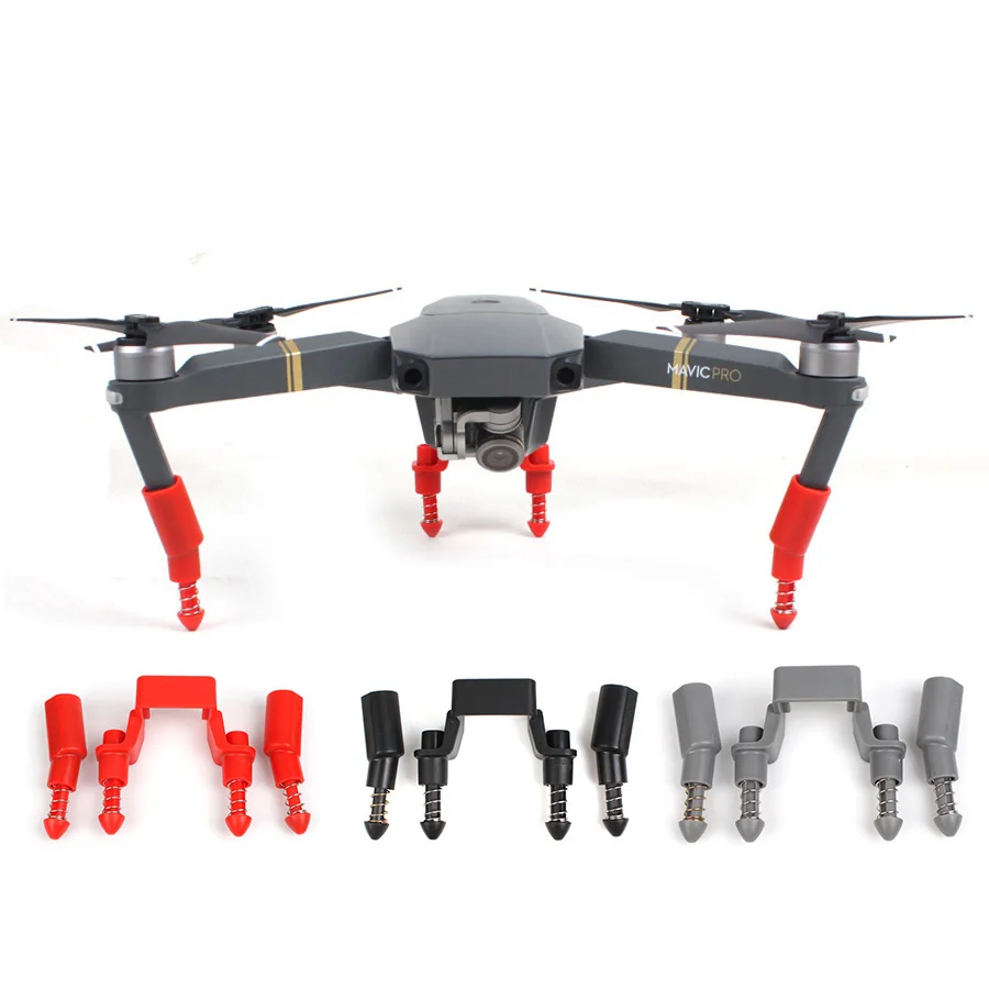 

Upgraded Landing Skid Heightened Shock-absorbing Landing Gear Stabilizers Gimbal Protector With Spring for DJI MAVIC PRO