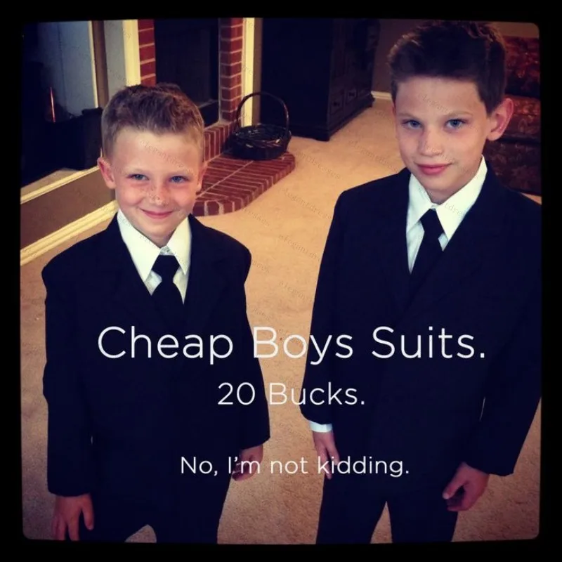 Boy's Formal Tuexdos 2015 Fashion Peaked Lapel Boys' Suits For Wedding