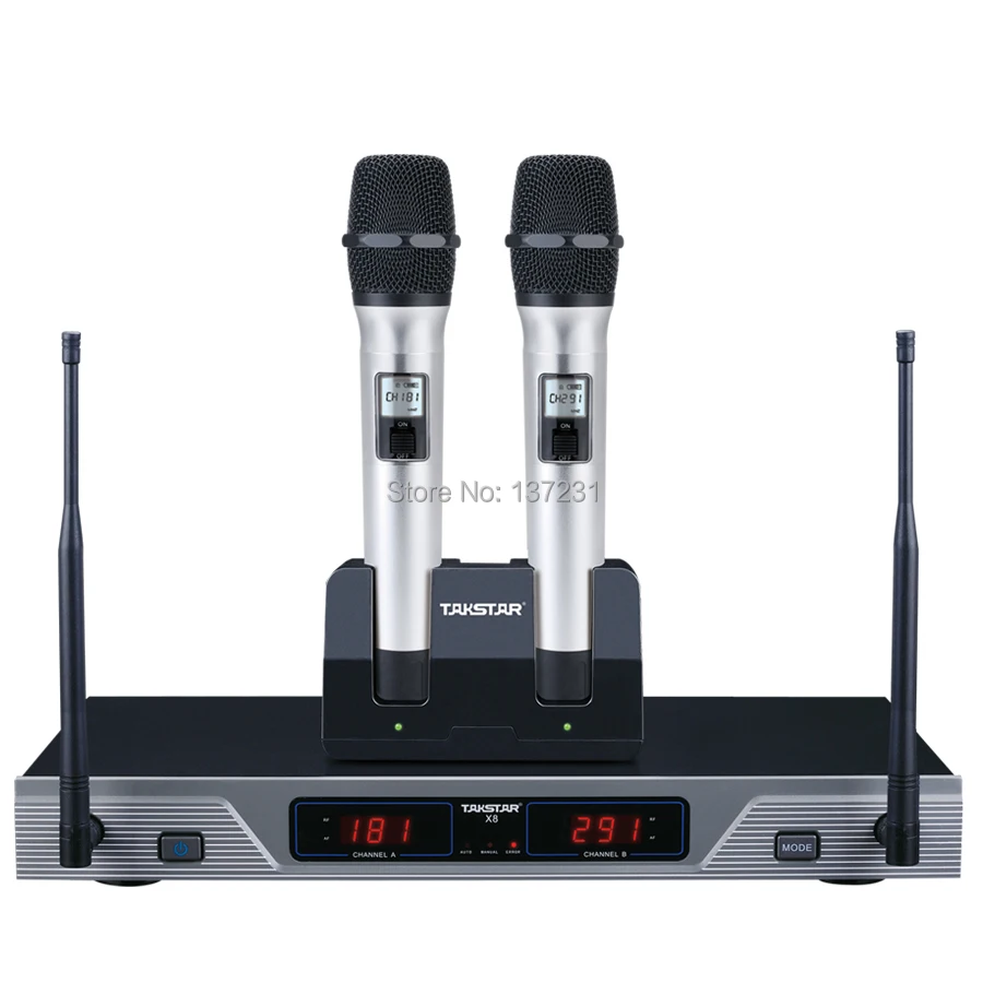 Новый Takstar X8 UHF профессиональный высококачественный беспроводной микрофон | Микрофоны -1949441121