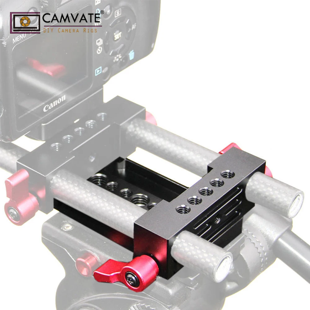 Крепежная пластина для штатива CAMVATE 15 мм зажим DSLR камеры опора C1133 аксессуары