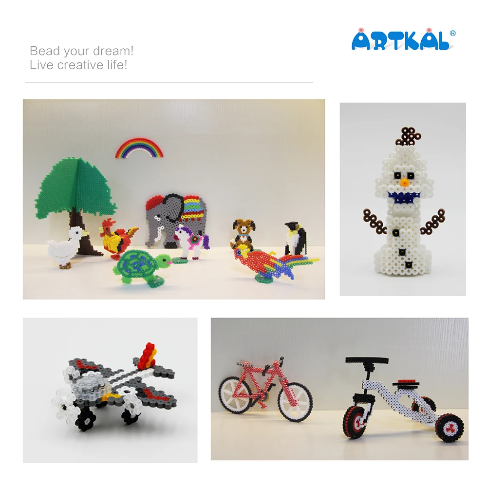 Бисер Artkal 36 Color Box Set Midi Perler beads семейная интеллектуальная игра для детей CR36|games for