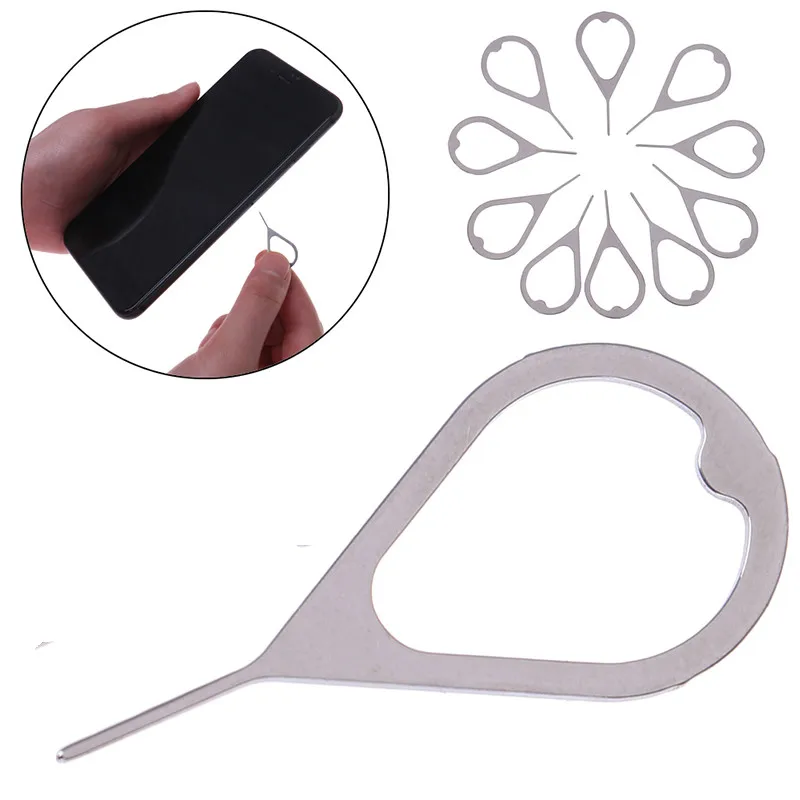 

5pcs Metal SIM Card Tray Removal Eject Pin Key Tool Needle For iPhone 7 plus 8 X iPad For Samsung S7 S8 For Huawei Xiaomi