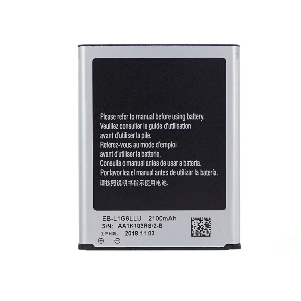 

Original EB-L1G6LLU Replacement For Samsung Battery For Galaxy S3 I9300 I9308 L710 I535 Battery 2100mAh