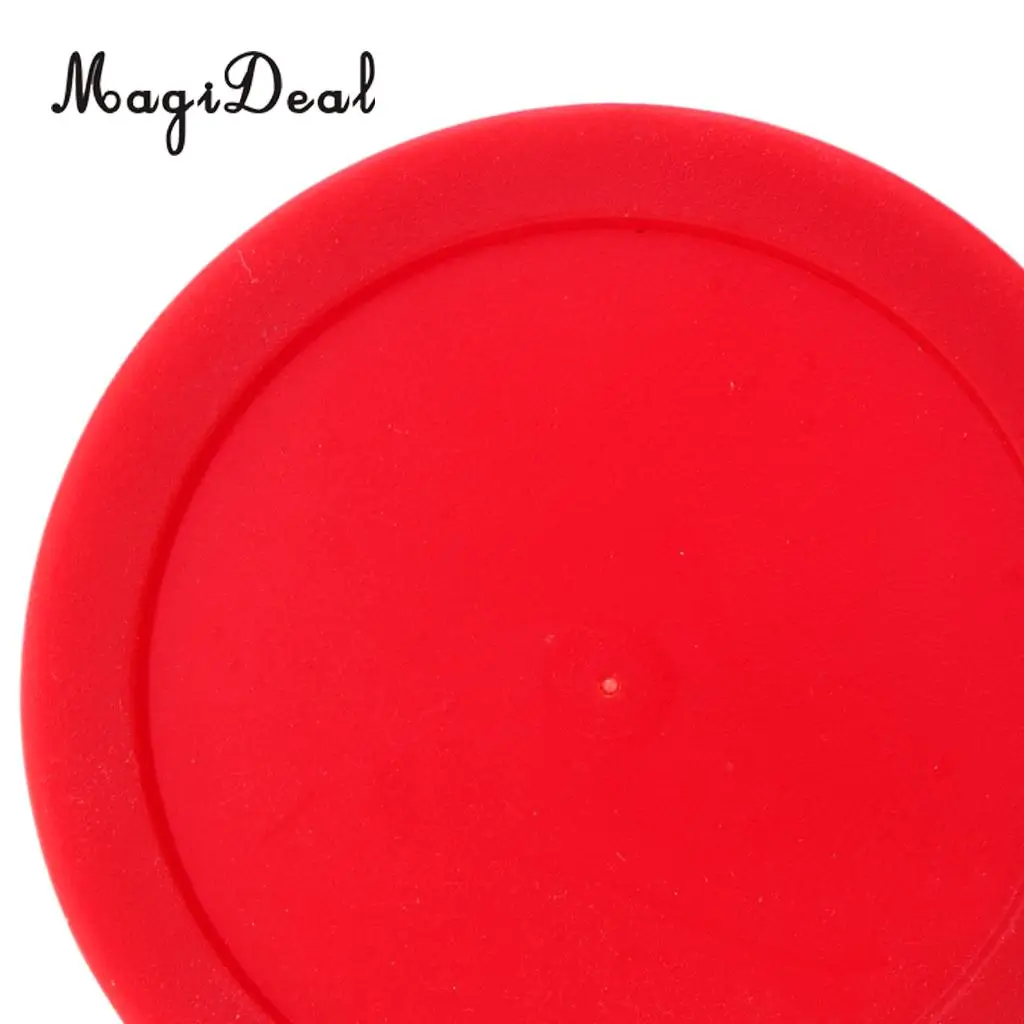 MagiDeal 5 Pieces 62mm Red Air Hockey Replacement Pucks for Full Size Air Hockey Tables