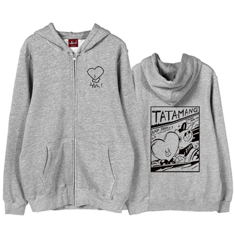 Kpop V with the same hooded sweatshirt student men and women with hoodies couple coats tide