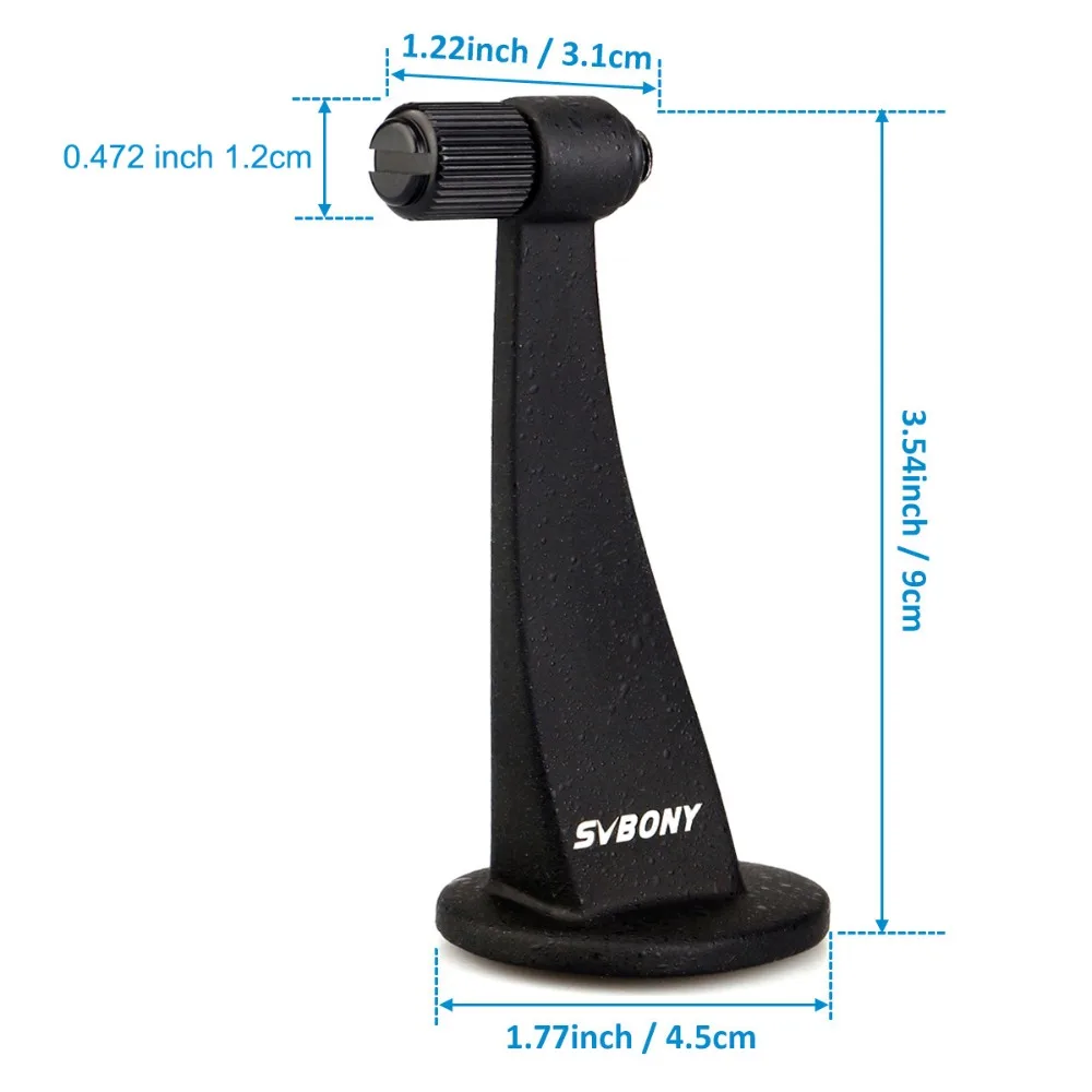 SVBONY SV111 بالكامل المعادن مناظير ترايبود تلسكوب محول تركيب 1/4 بوصة خيوط أسود w/المطاط حلقة F9182A SVBONY SV111 بالكامل المعادن مناظير ترايبود تلسكوب محول تركيب 1/4 بوصة خيوط أسود w/المطاط حلقة F9182A