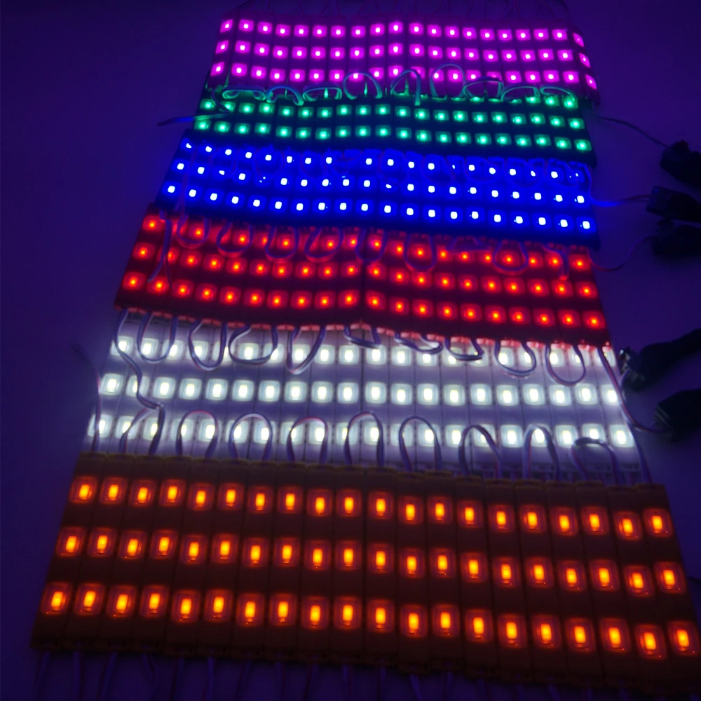 20 штук супер яркие светодиодные модули DC12V водонепроницаемый 5730 3leds литья под давлением светодиодное освещение белый/красный/зеленый/