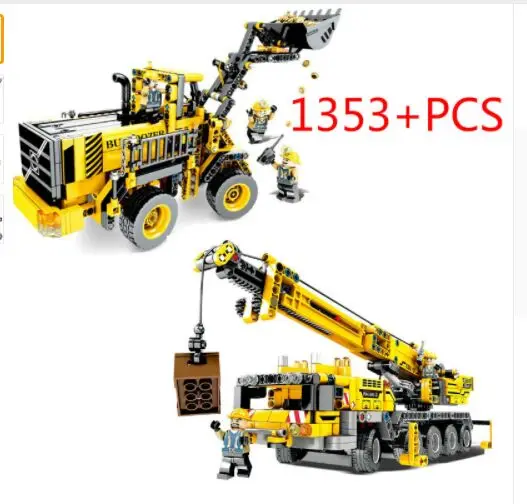 

Newest Technic Blocks Engineering Lifting Crane Building Blocks Compatible Legoingly Construction Bricks Toys For children Gift