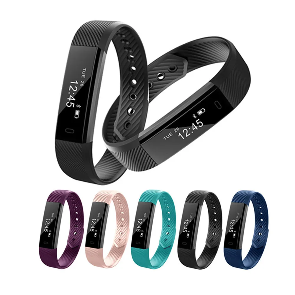 ID115 Smart Bracelet Sport Pedometer Fitness Tracker Sleep Monitor Wristband Bluetooth 4 0 Wterproot Smartband For