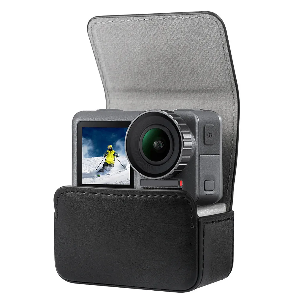 Чехол для экшн-камеры, Портативная сумка для хранения, кожаный защитный чехол, чехол для переноски, для DJI Osmo, аксессуары для экшн-камеры L0710