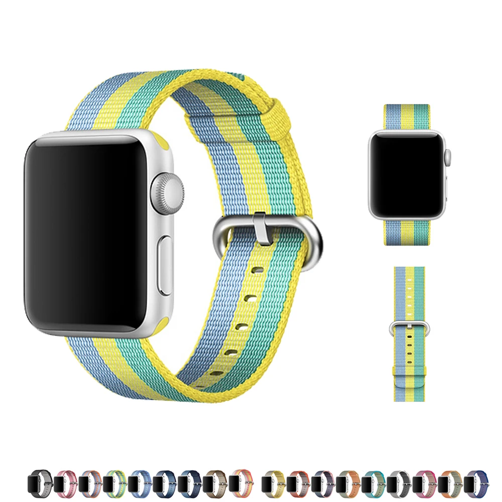 

CRESTE Nylon watch strap For apple watch band 42mm/38mm bracelet wrist watchband for iwatch series 3/2/1 replacement watch belt