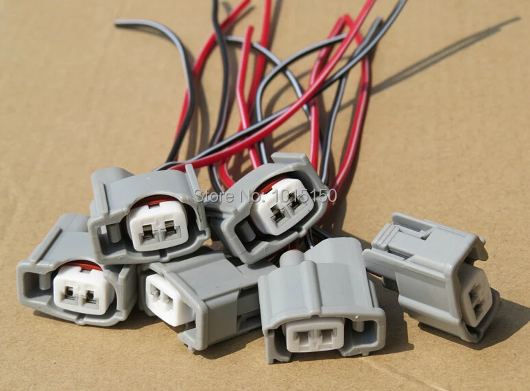 

free shipping common rail injector connector plug with line for denso