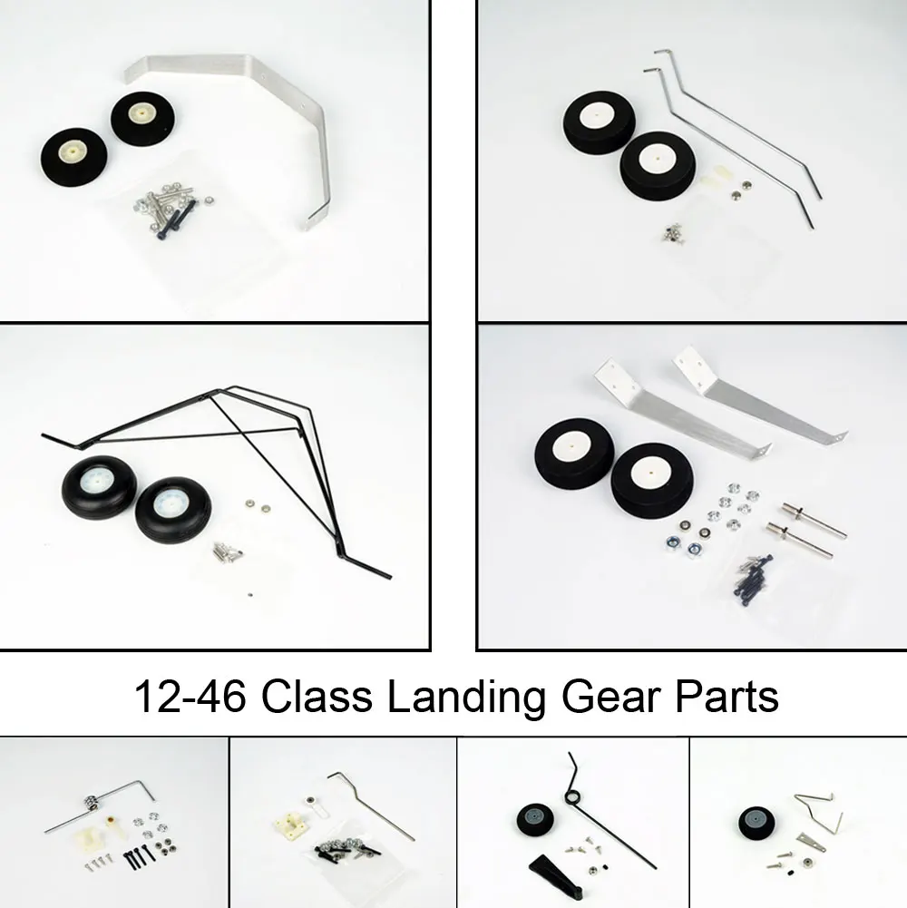 

Free Shipping Landing Gear for RC Airplane 12-46 Grade Aluminum Lading Gear with Wheel Spare Parts Set for RC Plane Cessna Model