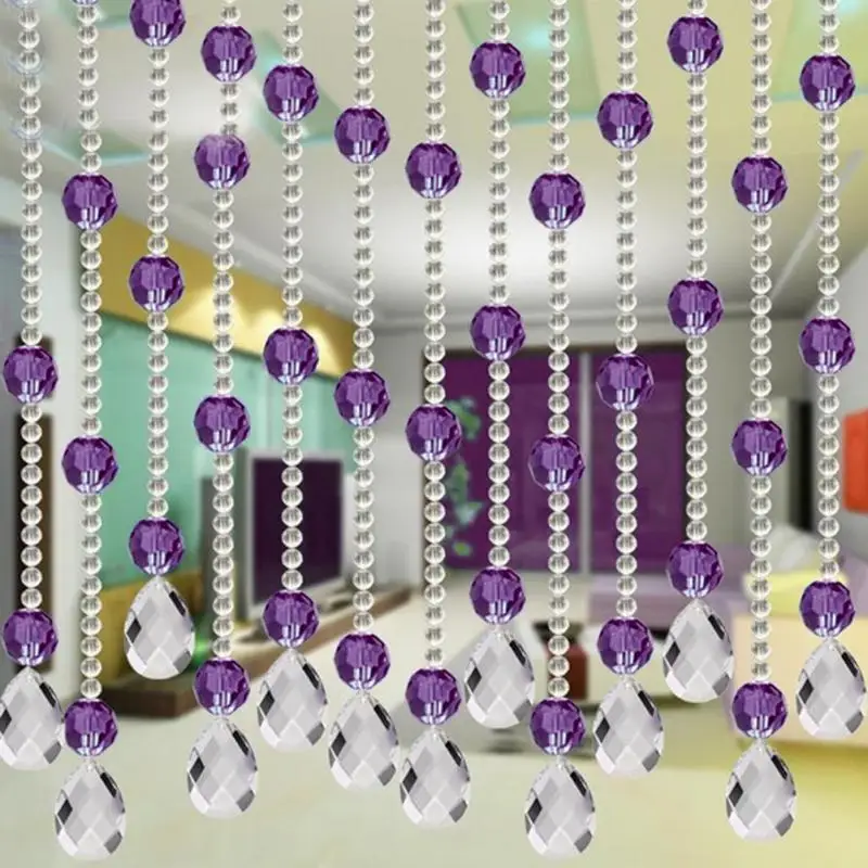 100 см Хрустальные Бусины перегородки хрустальные бусы занавеска свадебное