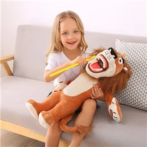 Deasin тип зубная Модель Кукла "зубы" Раннее Образование Чистящая кукла "зубы" для детей стоматологические подарки - Цвет: lion
