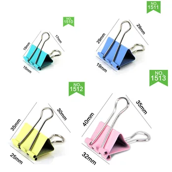 

10 pcs/bag 32mm Colored Metal Binder Clip Paper Clips Memo Clip For Pictures Stationery Office Binding School Supplies