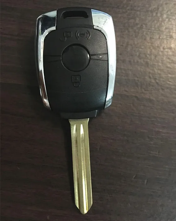 

AUTEWODE New Car Key Shell For SSANGYONG Kyron Actyon Rexton Korando Remote Key Case Fob 2 Buttons Uncut Blade