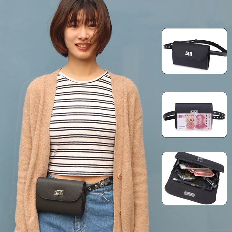 Mihaivina, бренд, женские кожаные поясные сумки, мини кошелек для телефона, для женщин, поясная сумка, женская сумка, черная поясная сумка