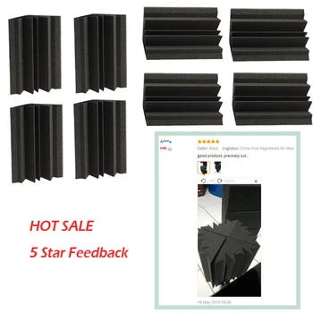 

8 x Acoustic Bass Trap Foam Studio Sound Treatment Fire Retardency Foam