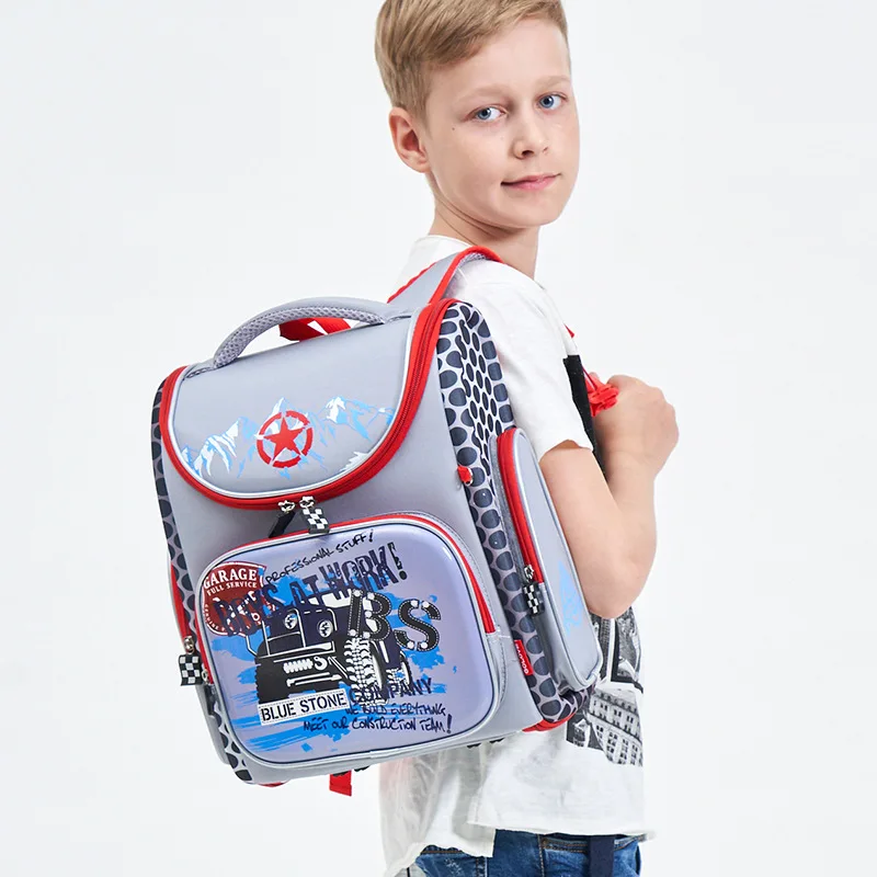 Ранец ортопедический 3D школьный рюкзак для мальчиков детские школьные сумки для мальчиков мультяшный рюкзак для детей сумка для книг