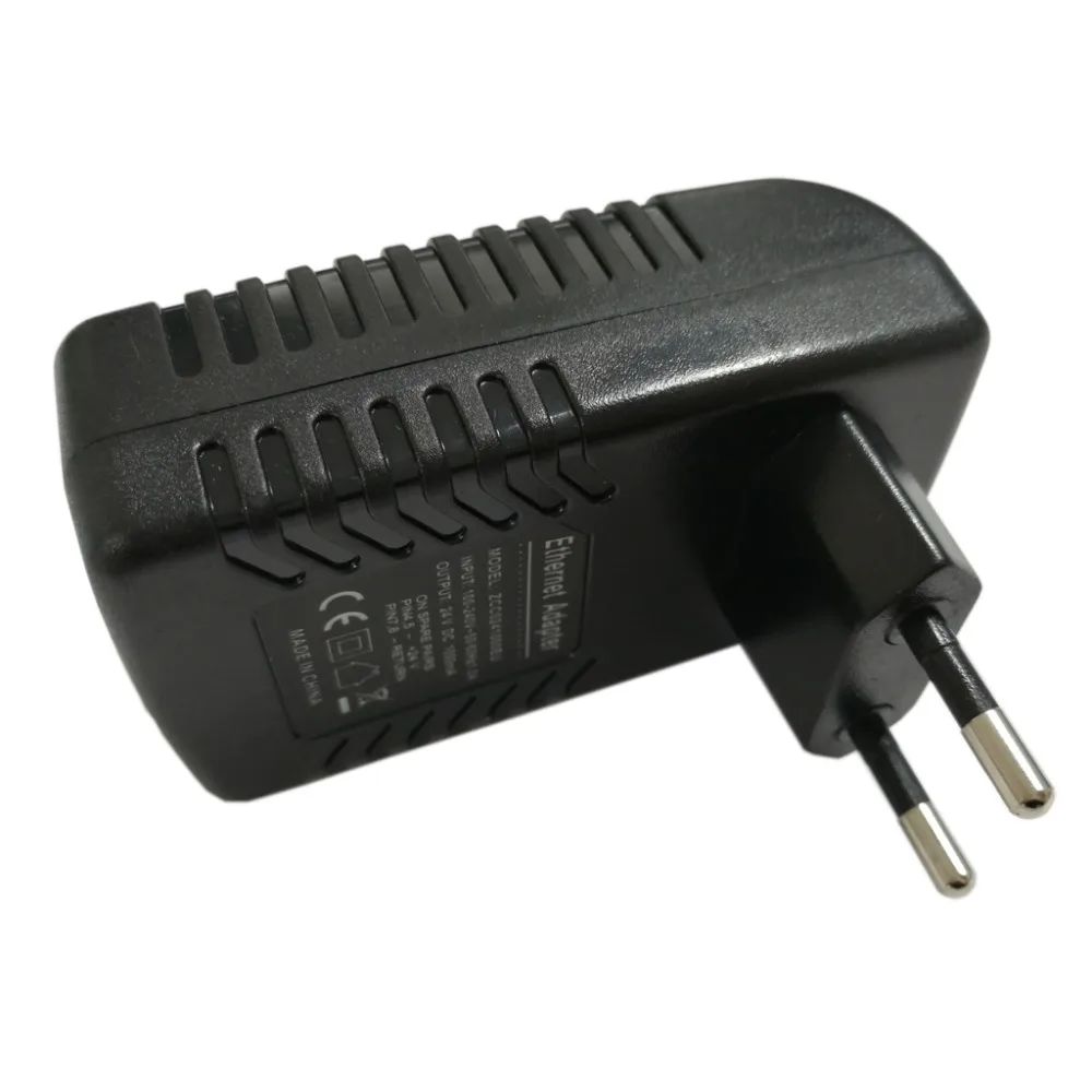 CCTV 24V24W PoE адаптер питания европейская вилка Инжектор POE Ethernet для IP Камеры VOIP