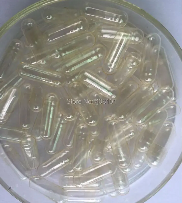 (2000pcs/pack) 0 Clear Gelatin Capsule, gel Capsule, Size 0 Joined