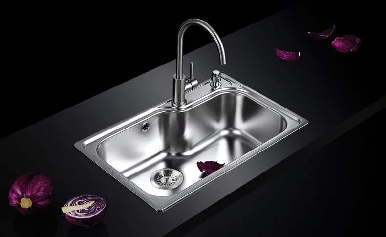 Kitchen Sinks Free Shipping 304 Stainless Steel Groove Package