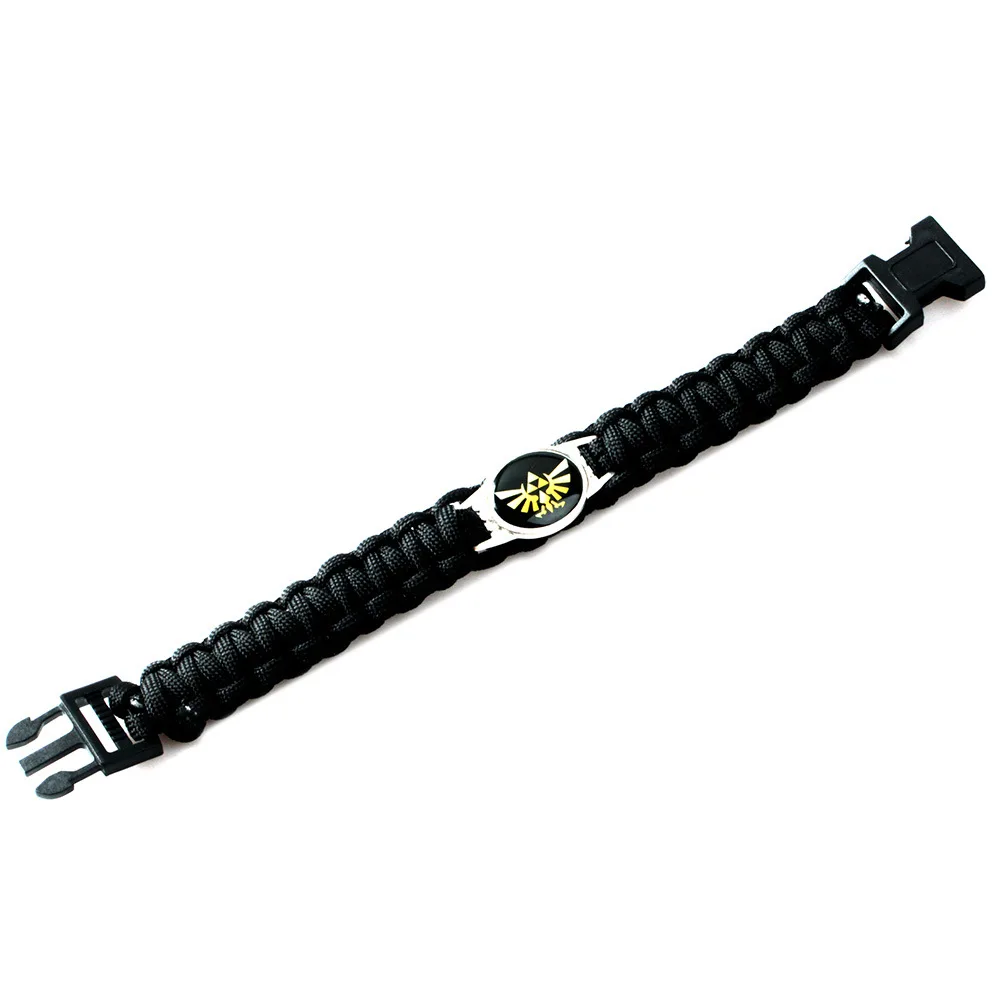 Аниме игра Легенда о Зельде вязаный браслет костюмы для косплея аксессуары реквизит черный Панк модные браслеты