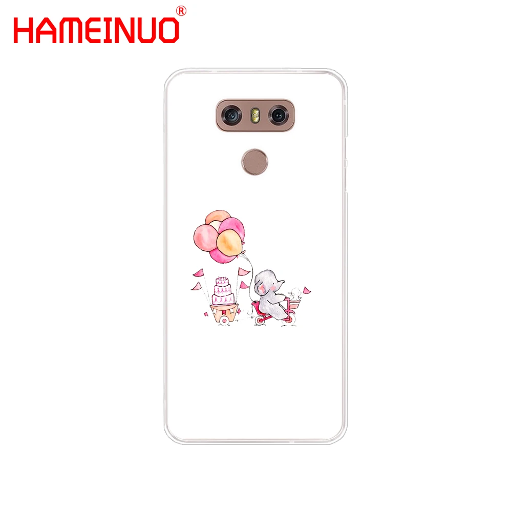Чехол для телефона с изображением милого слона и кролика HAMEINUO LG G7 Q6 G6 MINI G5 K10 K4 K8 2017