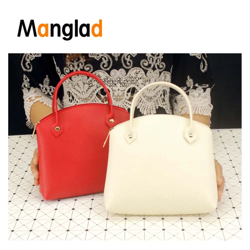 

Manglad Casual Fashion Shoulder Cosmetic bag Simple PU Leather Handbags Bag Square Clutch Simple Style Hand Multiple Colors