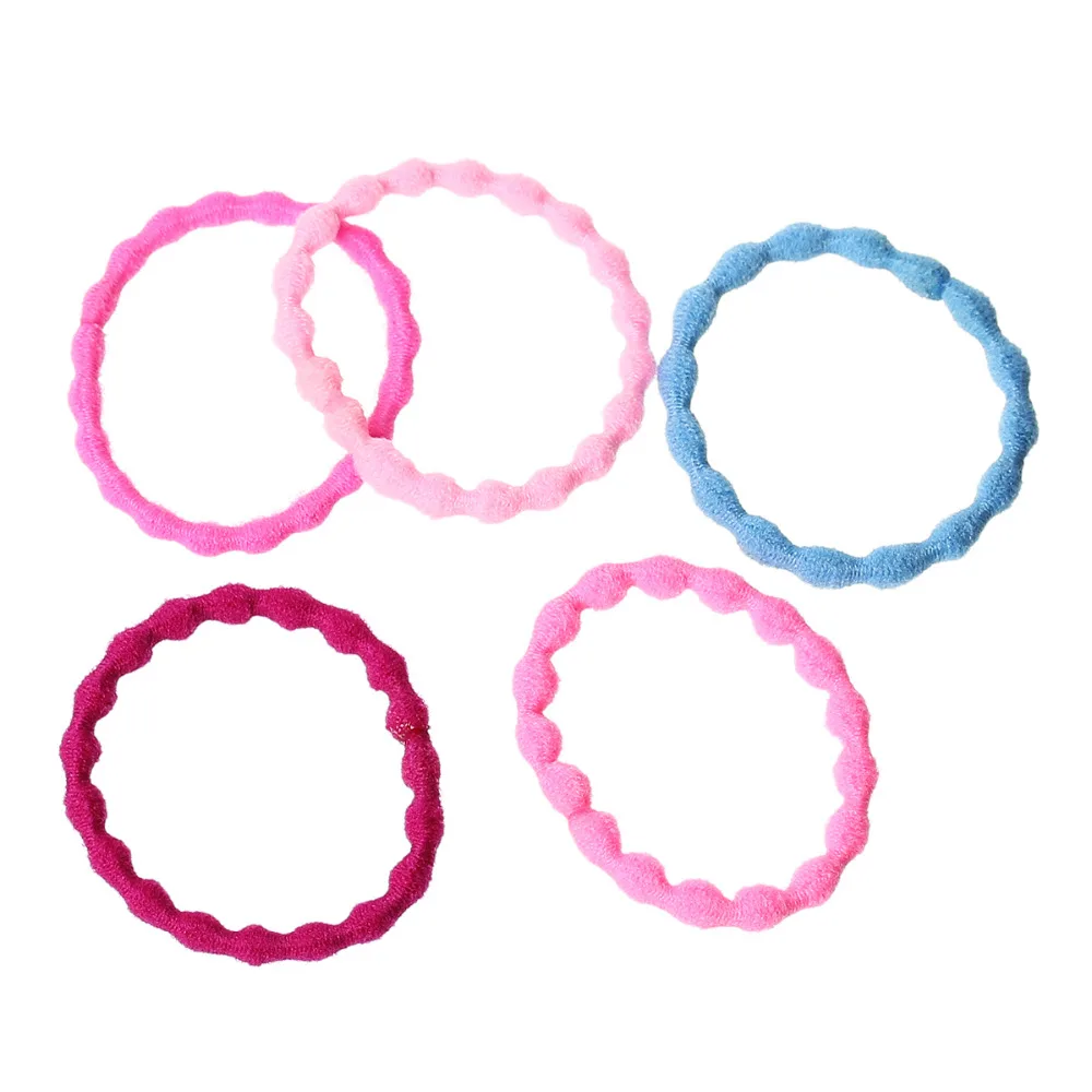 Rubber Elastic Hair Ties Round At Random 10.5cm(4 1/8"), 100 Pcsin