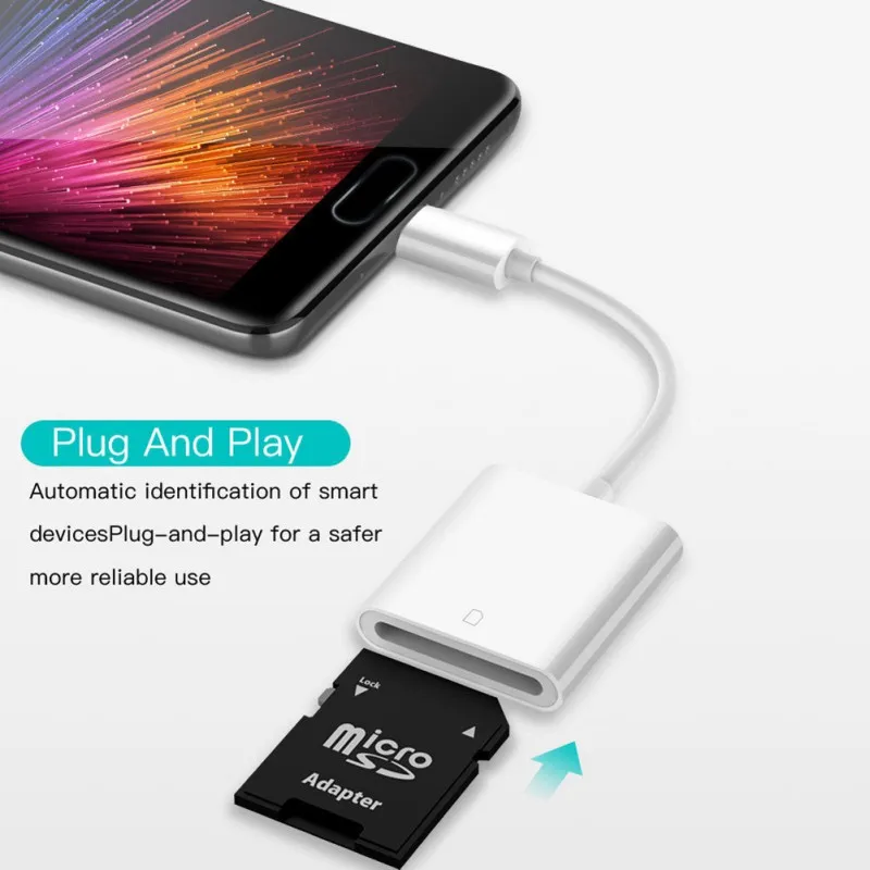 USB-C SD Card Reader Тип C USB3.1 преобразователи для SD карт SDXC адаптер для Macbook samsung S9 huawei P20 Xiaomi 8