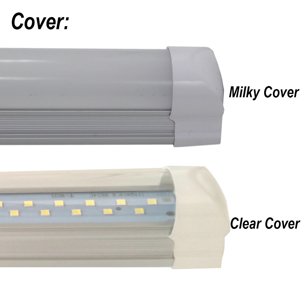  2-50/pack Double Row LED Tube Lights 2ft 3ft 4ft 5ft 6ft 8ft Super Bright Twin Bar Lamp T8 Integrat - 32752635538