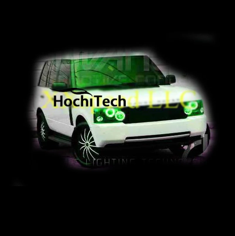 Для Ленд Ровер Range rover HSE 2003-2009 RGB светодиодный Фар Halo ангел демон глаза кольца |