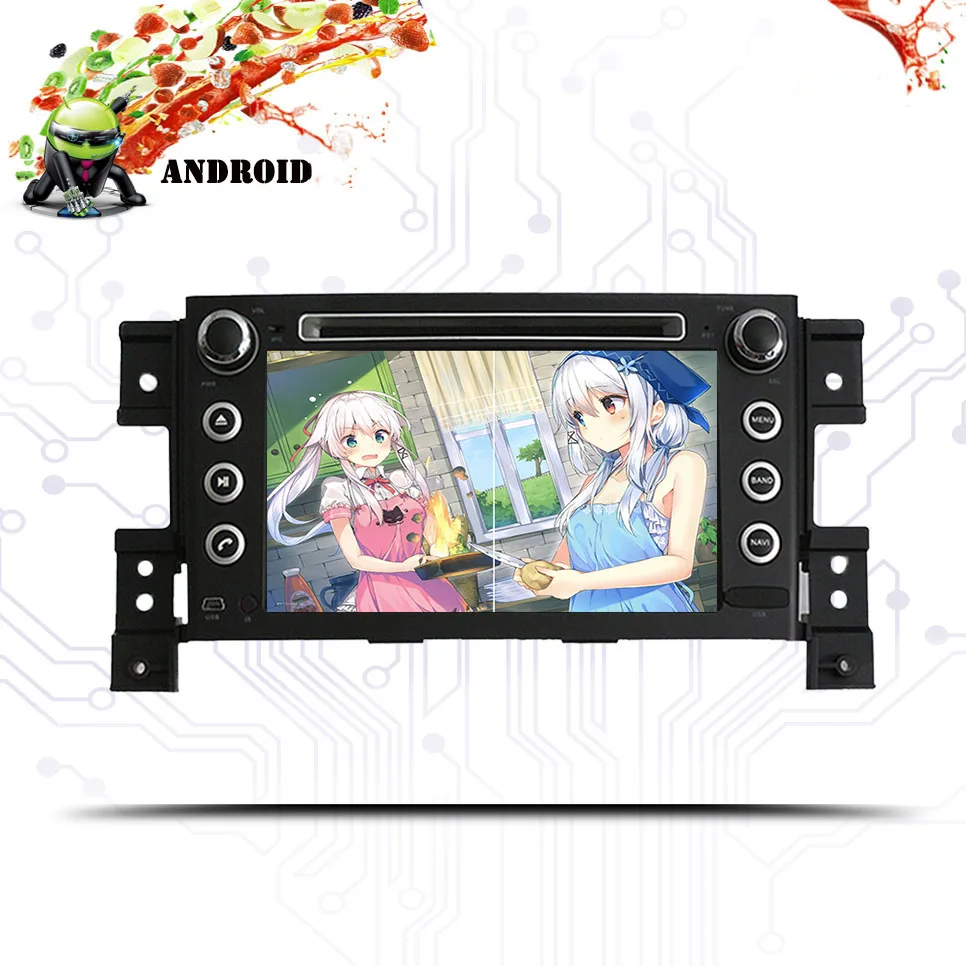 Cheap Android 9.0 4+64G Octa Core Car DVD player for Suzuki Grand Vitara 2006-2013 Wifi 3/4G GPS BT Radio 4GB RAM Navigation Head Unit 0