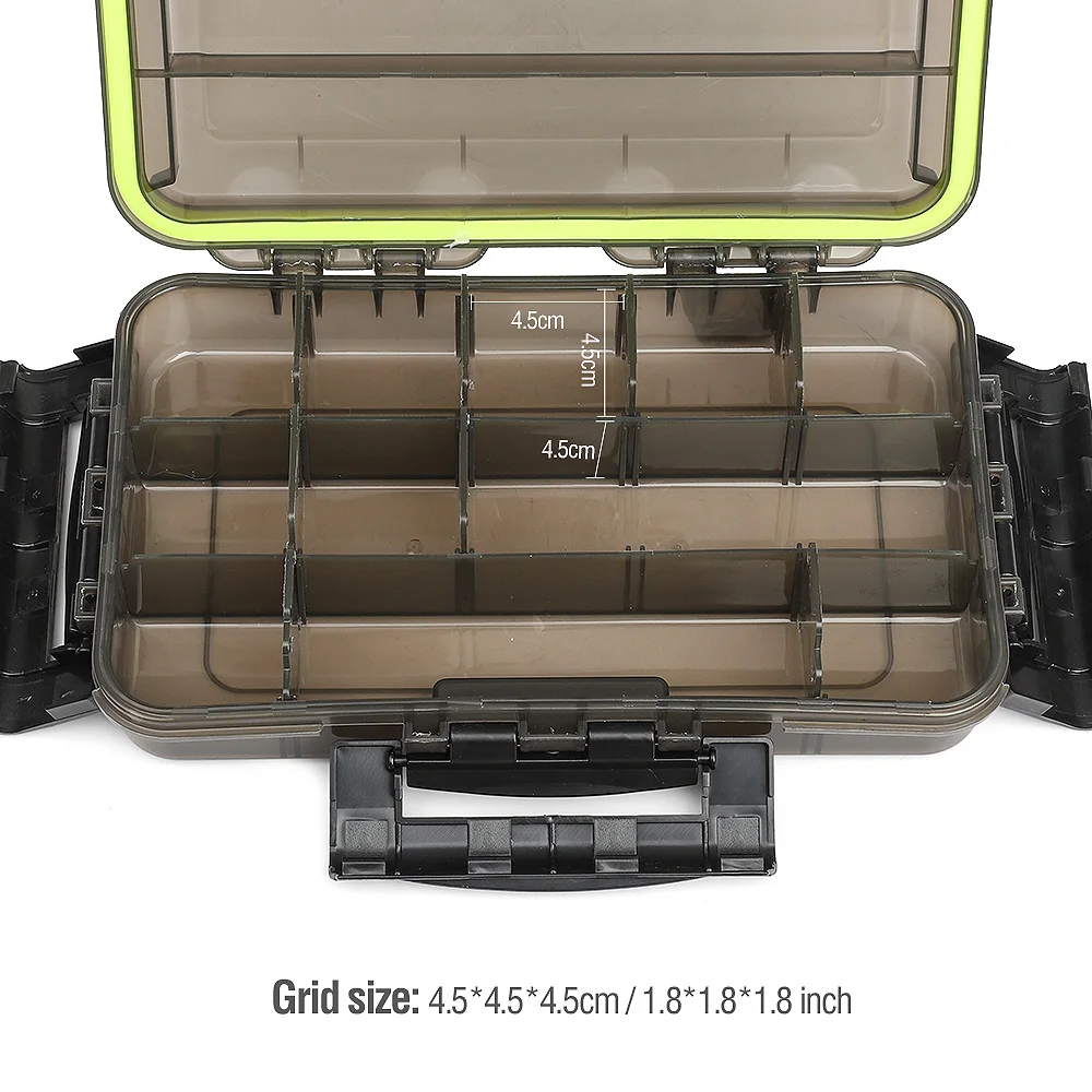 Cheap DONQL Fishing Box for Baits Waterproof Plastic Lure Boxes Fly Fishing Tackle Storage Box Supplies Accessories High Strength