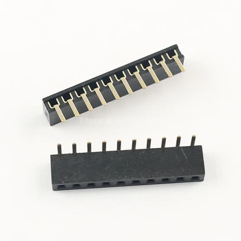 

20 Pcs Per Lot 2mm 2.0mm Pitch 10 Pin Female Single Row Right Angle Pin Header Strip