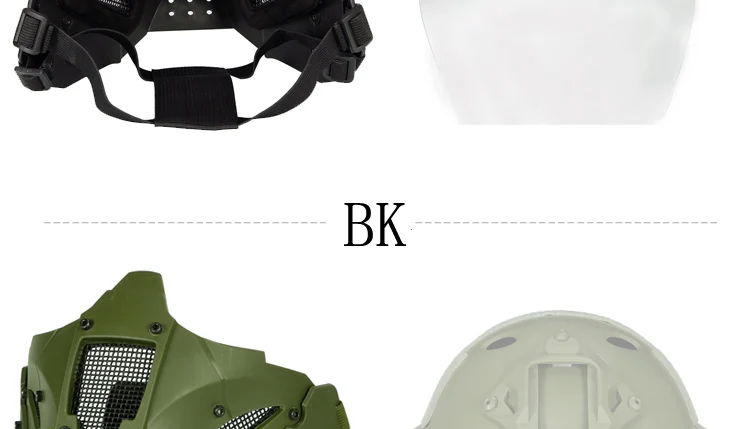 Наружная тактическая Железный Самурай защита на половину лица маска, многофункциональная маска для лица, шлем, установленное на открытом воздухе тактическое оборудование