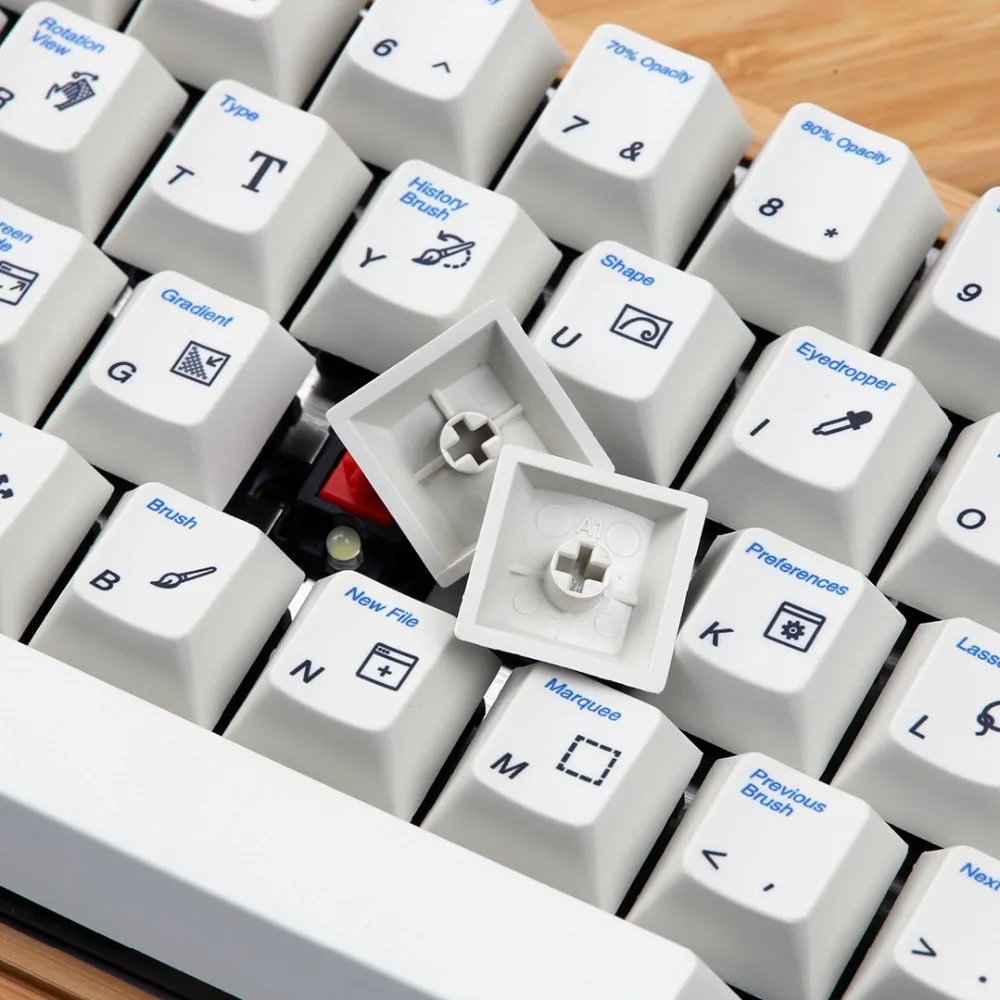 Enjoypbt Photoshop PC keycap dye-sub 117 клавиш для Механическая клавиатура cherry mx