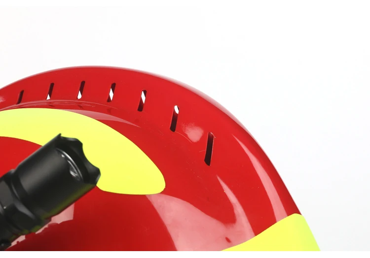 Safety Rescue Helmet Fire Fighter Protective Glasses Safety Helmets Workplace Fire Protection Hard Hat With Headlamp & Goggles (2)