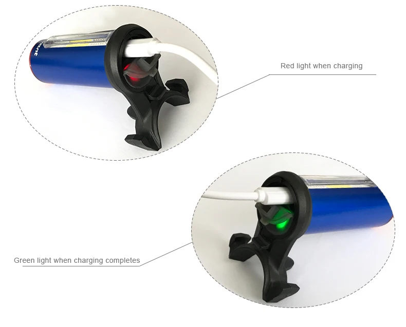 Excellent Deemount Hot New Bicycle Tail Light 3 Colors in 1 Lamp LED COB Visual Warning Bike Rear Lantern 100LM 850aAH Rechargeable 8