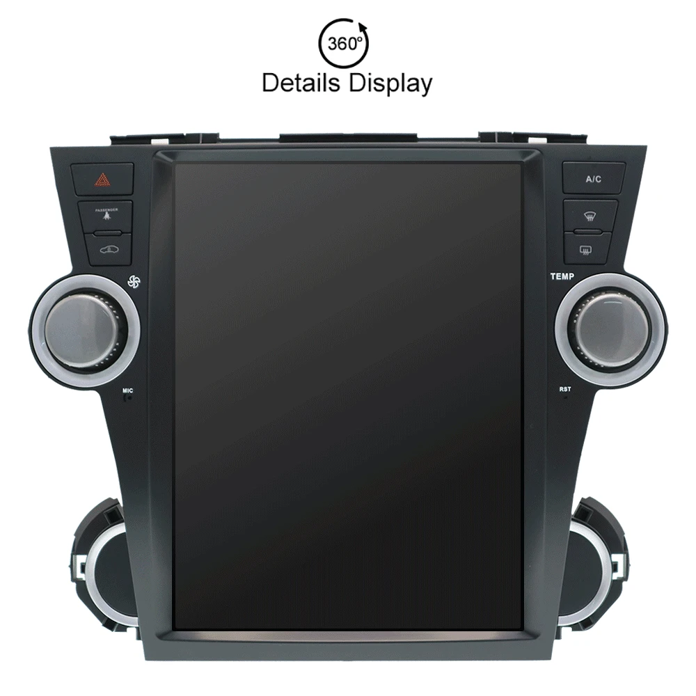 

Tesla style Big screen Android 7.1 Car Multimedia Player head unit For Toyota Highlander 2007 - 2013 car GPS radio stereo no dvd